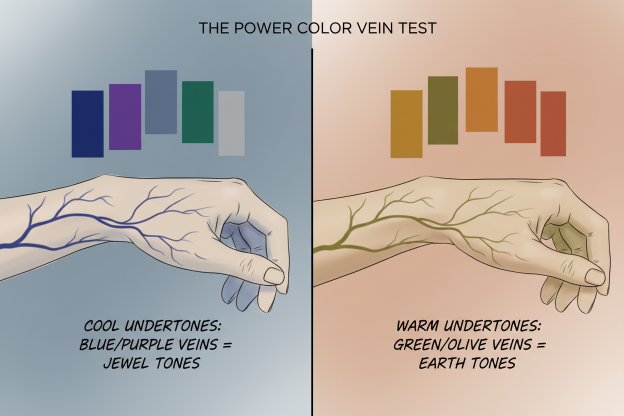 How to Find Your "Power Colors" (The Vein Test)