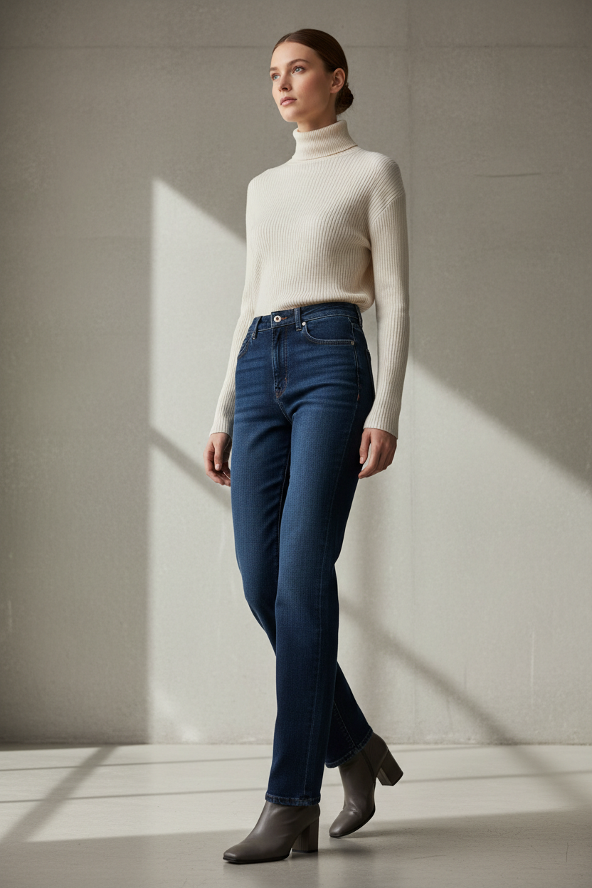 The "Column" Cut: Why This Is the Most Flattering Jean You Will Ever Own