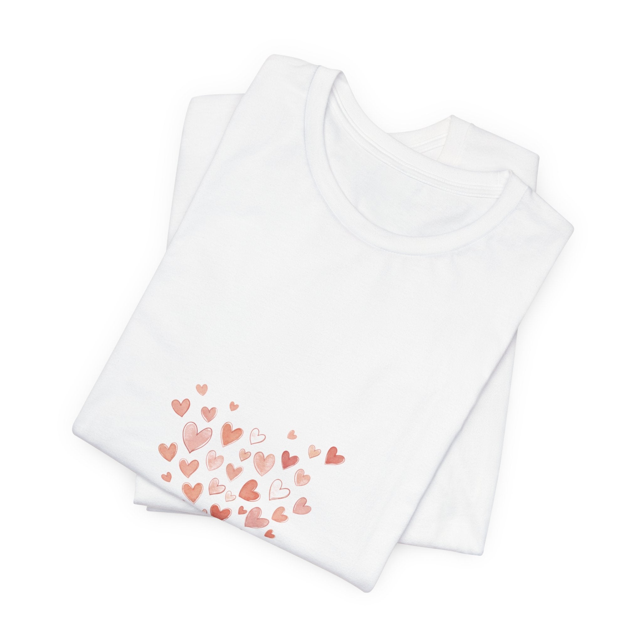 Tiny Heart Cluster Tee | tiny heart design, Valentine doodle