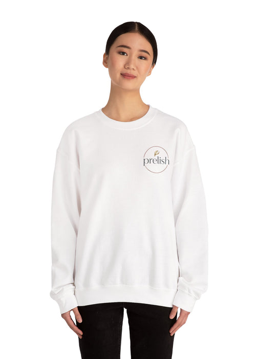 Crewneck Sweatshirt — Minimal 'Prelish' Logo Pullover