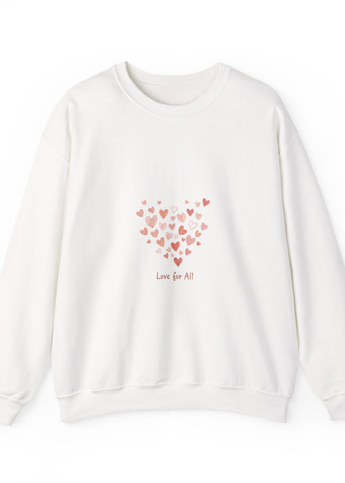 Tiny Heart Cluster Sweatshirt | tiny heart design, heart pattern shirt