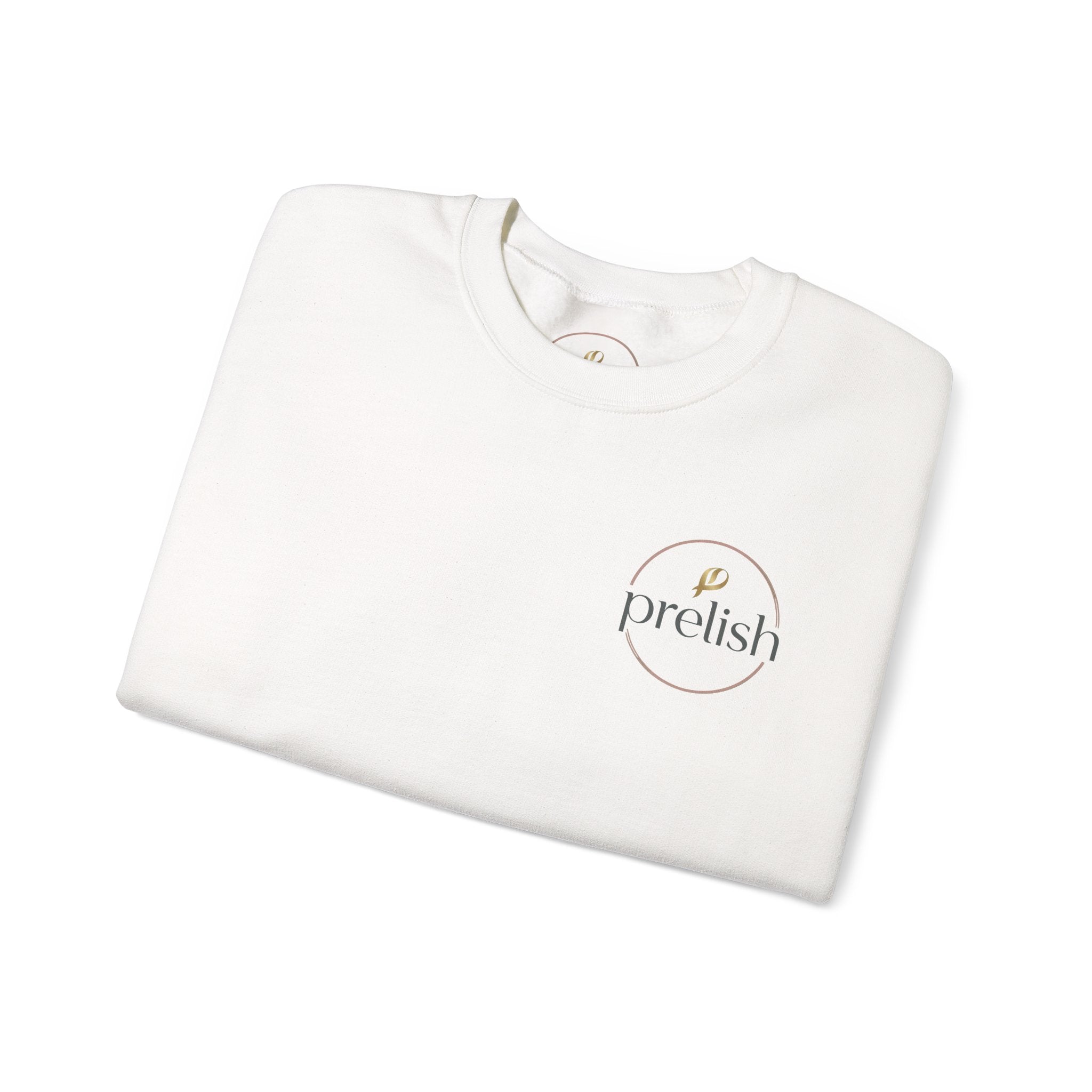 Crewneck Sweatshirt — Minimal 'Prelish' Logo Pullover