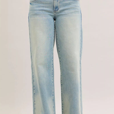 Judy Blue High Waist Column Straight Jeans