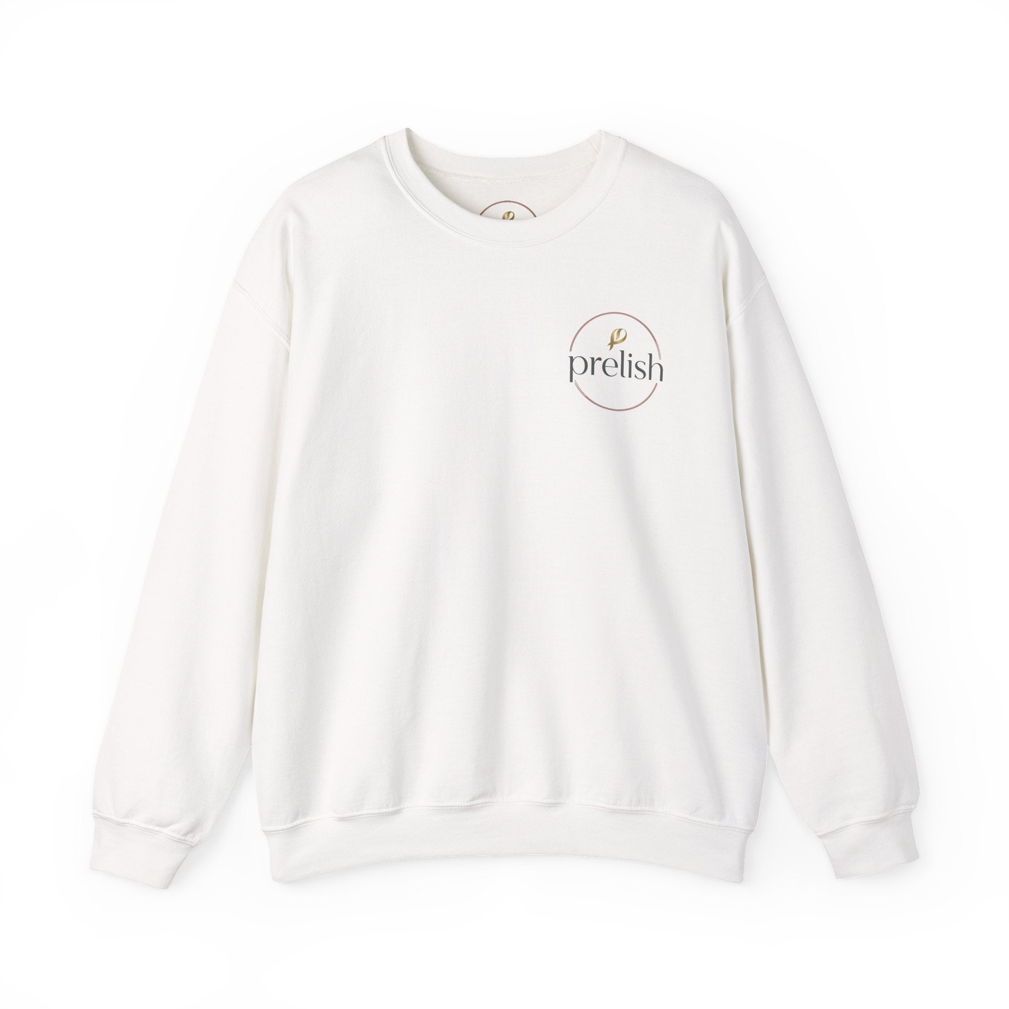 Crewneck Sweatshirt — Minimal 'Prelish' Logo Pullover