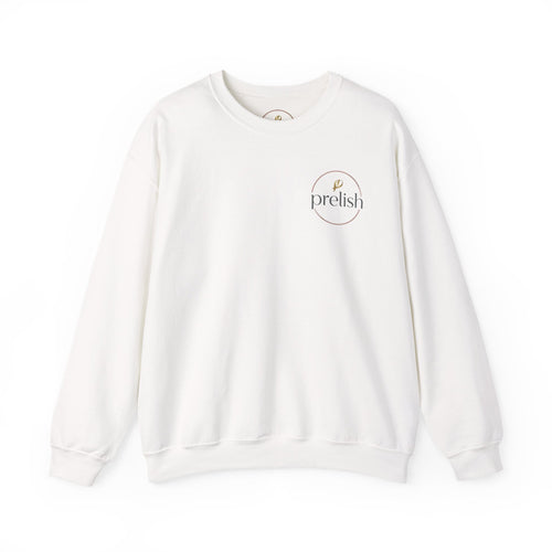 Crewneck Sweatshirt — Minimal 'Prelish' Logo Pullover