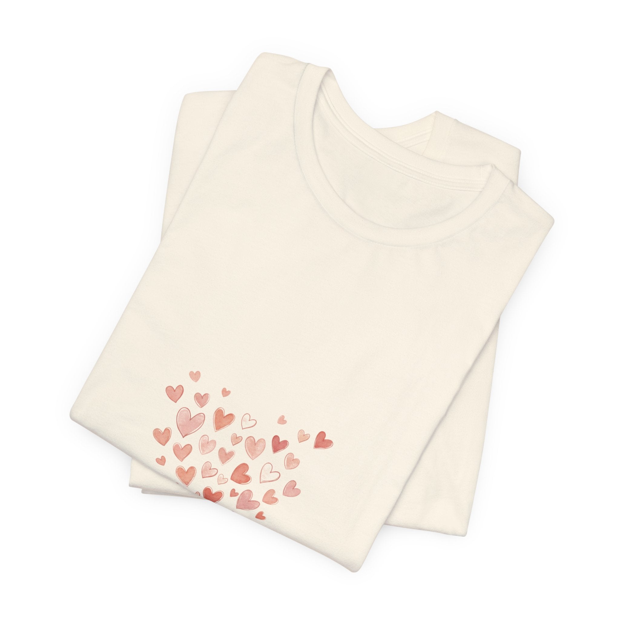 Tiny Heart Cluster Tee | tiny heart design, Valentine doodle